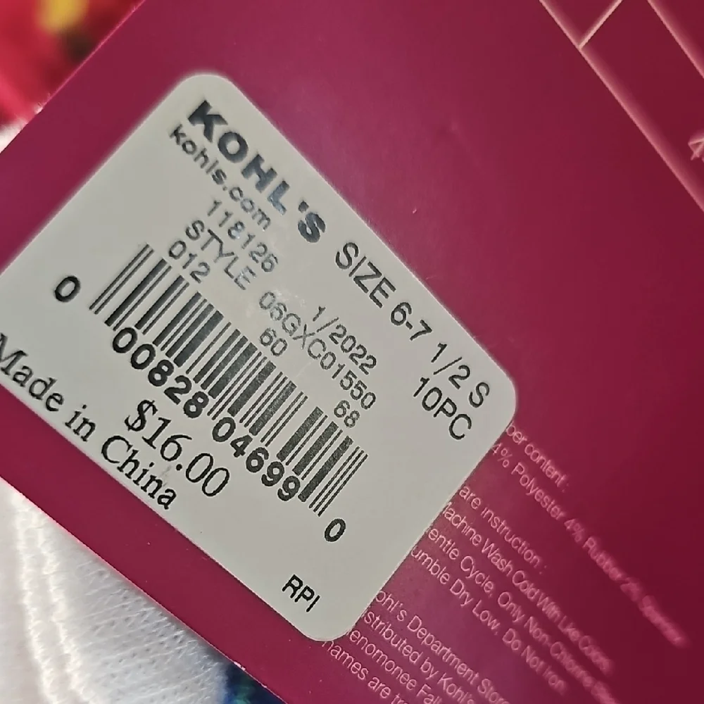 Girls No-Show Socks - Multicolor